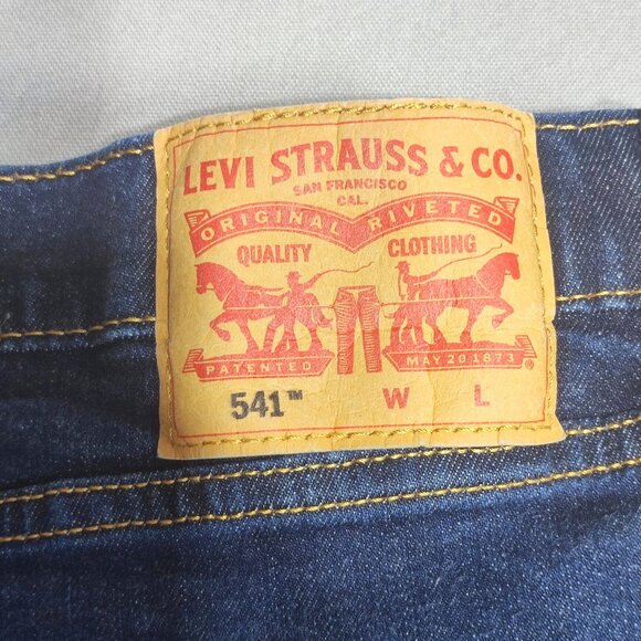 Levi's 541 jeans athletic taper men's W48L32 ink blue stretch - Picture 5 of 13